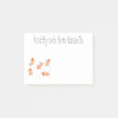 Een mooie cartoon van een pinda's post-it® notes (Voorkant)