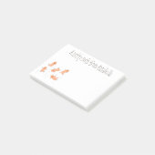 Een mooie cartoon van een pinda's post-it® notes (Schuin)