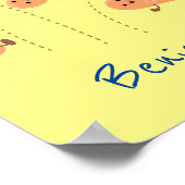 Een mooie cartoon van een pinda's poster (Hoek)