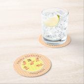 Een mooie cartoon van een pinda's ronde kartonnen onderzetter (Insitu)