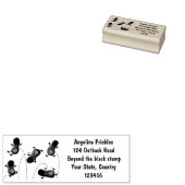 Een mooie cartoon van een pinda's rubberstempel (Gestempeld)