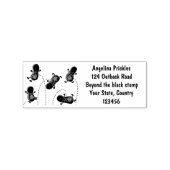 Een mooie cartoon van een pinda's rubberstempel (Afrduk)