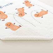 Een mooie cartoon van een pinda's sherpa deken (3/4)