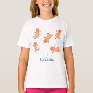 Een mooie cartoon van een pinda's t-shirt