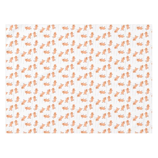 Een mooie cartoon van een pinda's tafelkleed (Voorkant (Horizontaal))