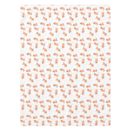 Een mooie cartoon van een pinda's tafelkleed (Voorkant)