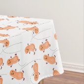 Een mooie cartoon van een pinda's tafelkleed (Voorbeeld)