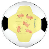 Een mooie cartoon van een pinda's voetbal (Gedraaid)