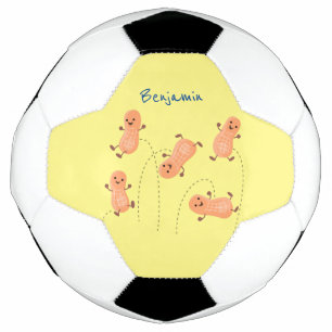 Een mooie cartoon van een pinda's voetbal