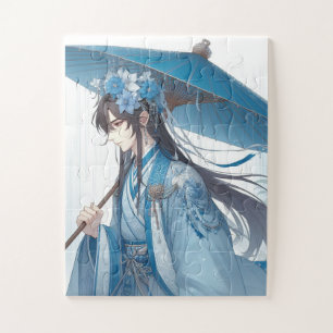 Een mooie Chinese Heer (oosterse manga stijl) Legpuzzel