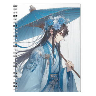 Een mooie Chinese Heer (oosterse manga stijl) Notitieboek