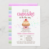 Een Mooie Cupcake Komt Er Aan Sprinkles Meisjes Kaart (Voorkant / Achterkant)