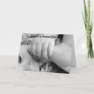 Een mooie dag, baby kaart