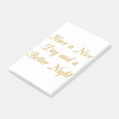 Een mooie dag en een betere nacht art print post-it® notes (Schuin)