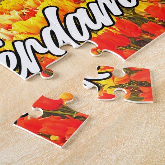 Een mooie dag in Amsterdam, Nederland Legpuzzel (Zijkant)