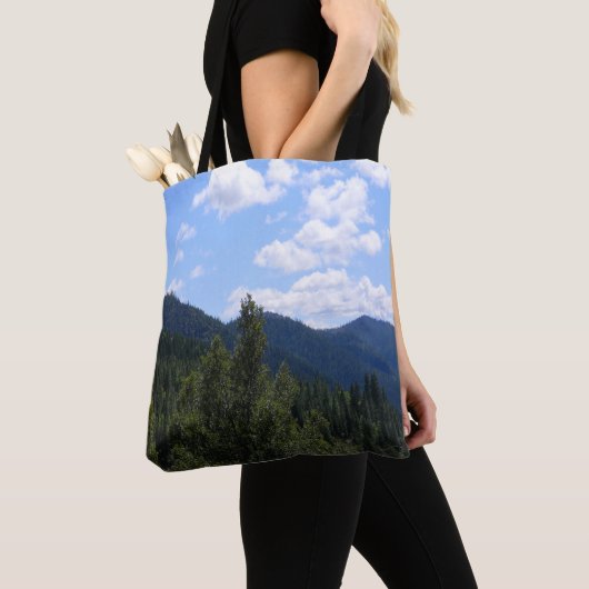 Een mooie dag in de bergen...... tote bag (Dichtbij)