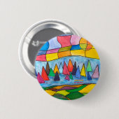 Een mooie dag ronde button 5,7 cm (Voorkant /achterkant)