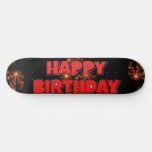 Een mooie dag schaatsen! Happy Birthday Persoonlijk Skateboard (Horizontaal)