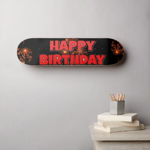 Een mooie dag schaatsen! Happy Birthday Persoonlijk Skateboard