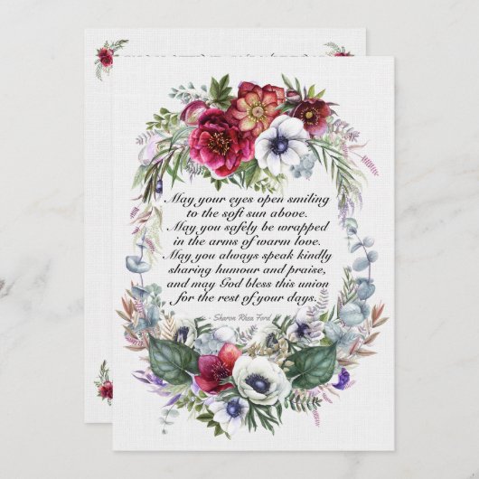 Een mooie dag voor een bruiloft kaart (Voorkant / Achterkant)