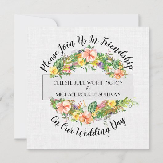 Een mooie dag voor een bruiloft kaart (Voorkant)