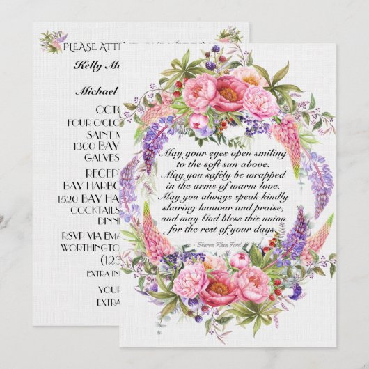 Een mooie dag voor een bruiloft kaart (Voorkant / Achterkant)