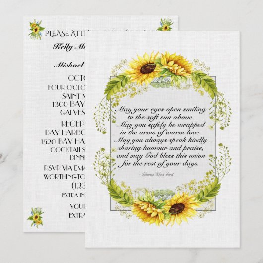 Een mooie dag voor een bruiloft - kaart (Voorkant / Achterkant)