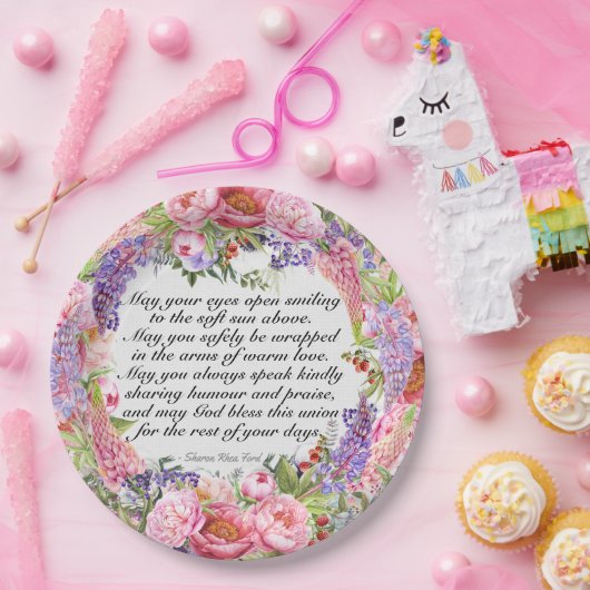 Een mooie dag voor een bruiloft papieren bordje (Feest)