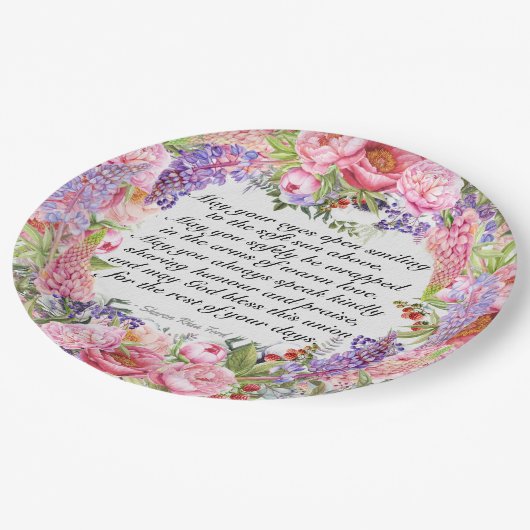 Een mooie dag voor een bruiloft papieren bordje (Gekanteld)