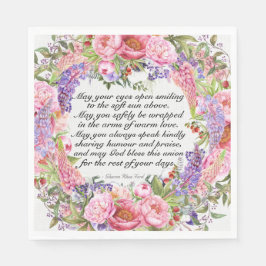 Een mooie dag voor een bruiloft servet