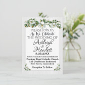 Een mooie dag voor een bruiloft - uitnodiging (Staand voorkant)