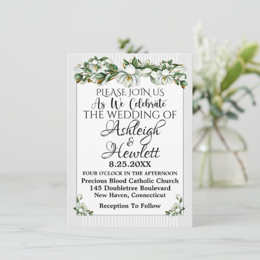 Een mooie dag voor een bruiloft - uitnodiging (Staand voorkant)