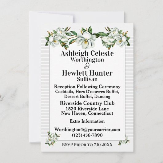 Een mooie dag voor een bruiloft - uitnodiging (Achterkant)