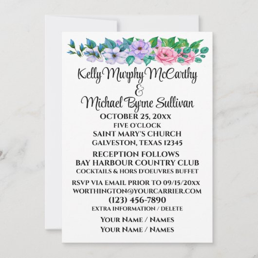 Een mooie dag voor een bruiloft - uitnodiging (Voorkant)