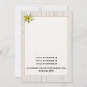 Een mooie dag voor een bruiloft - uitnodiging (Achterkant)