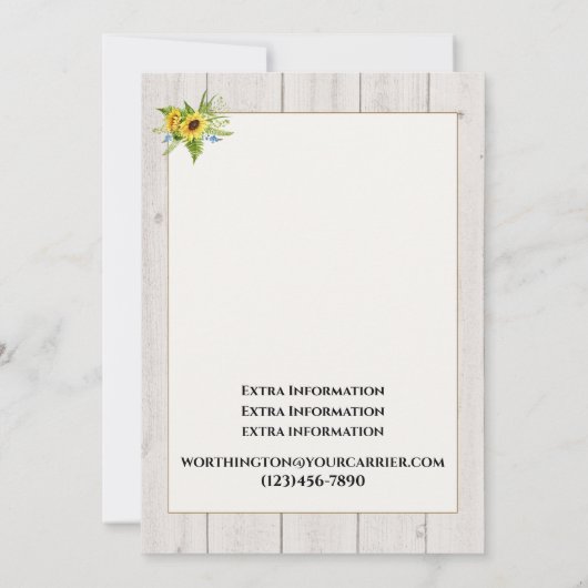 Een mooie dag voor een bruiloft - uitnodiging (Achterkant)