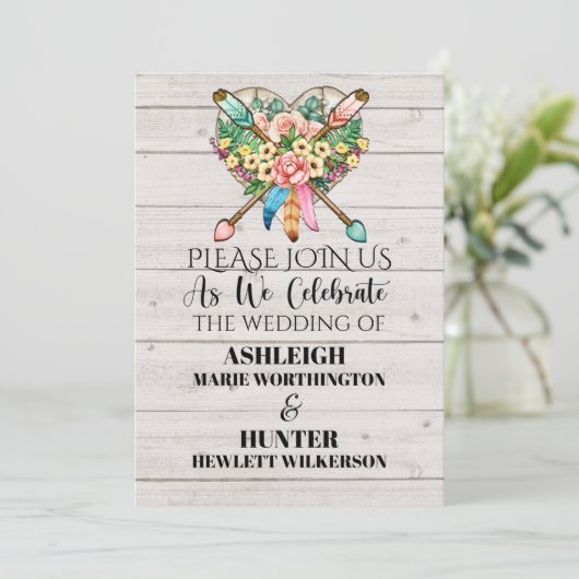 Een mooie dag voor een bruiloft - Uitnodiging - Zi (Staand voorkant)