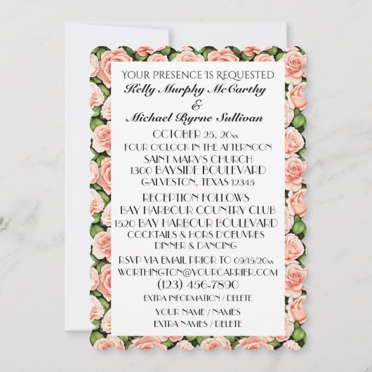 Een mooie dag voor een huwelijksuitnodiging kaart (Achterkant)