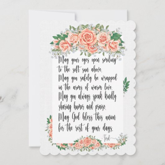 Een mooie dag voor een huwelijksuitnodiging kaart (Voorkant)