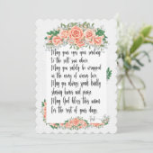 Een mooie dag voor een huwelijksuitnodiging kaart (Staand voorkant)