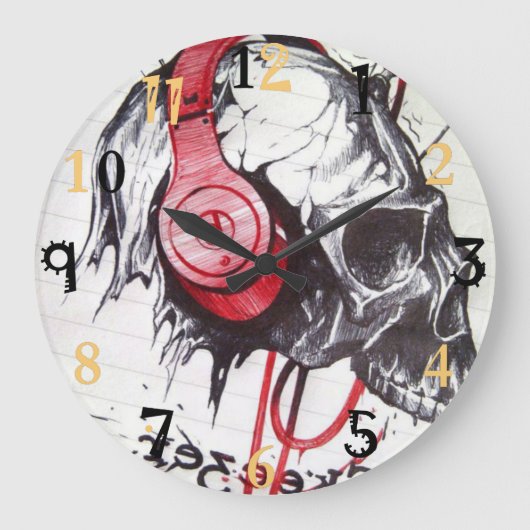 Een mooie dag voor een liefdevolle kezer grote klok (Voorkant)