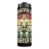 Een mooie dag voor gewichtheffen thermosbeker (Voorkant)
