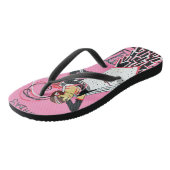 Een mooie dame 2 teenslippers (Schuin)