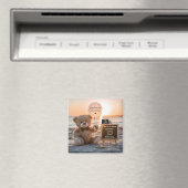 Een mooie digitale zwangerschapsaankondiging op he magneet (Insitu (Vaatwasser))