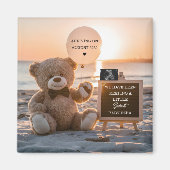 Een mooie digitale zwangerschapsaankondiging op he magneet (Voorkant)