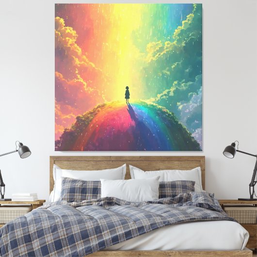 Een mooie droom canvas afdruk (Insitu (Slaapkamer))