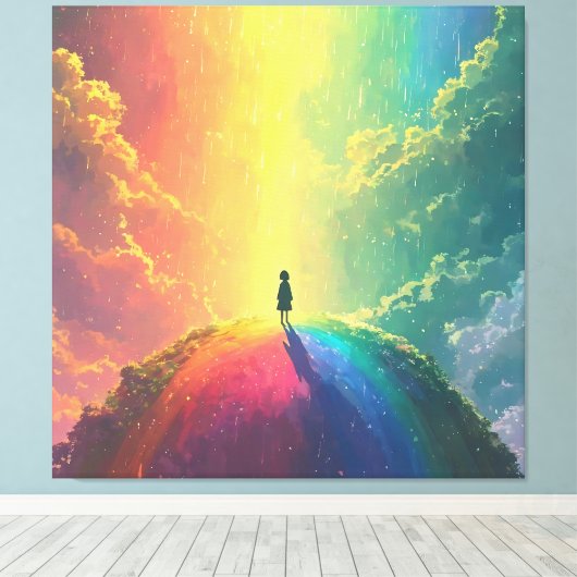 Een mooie droom canvas afdruk (Insitu (Houten vloer))