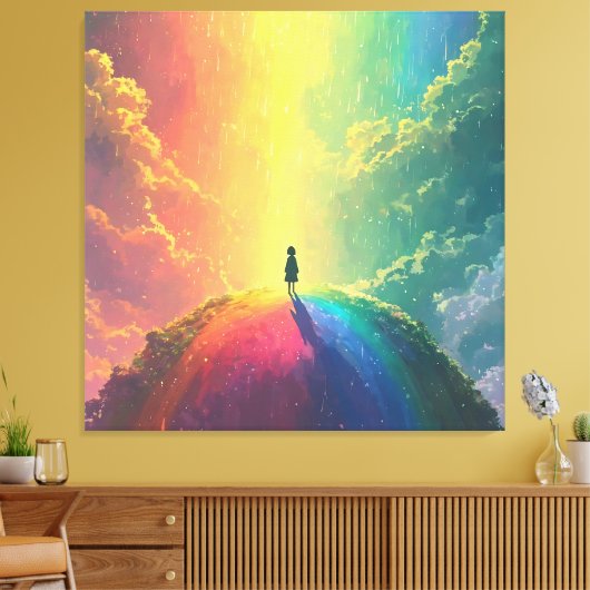 Een mooie droom canvas afdruk (Insitu (Woonkamer))