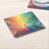 Een mooie droom kartonnen onderzetters (Schuin)