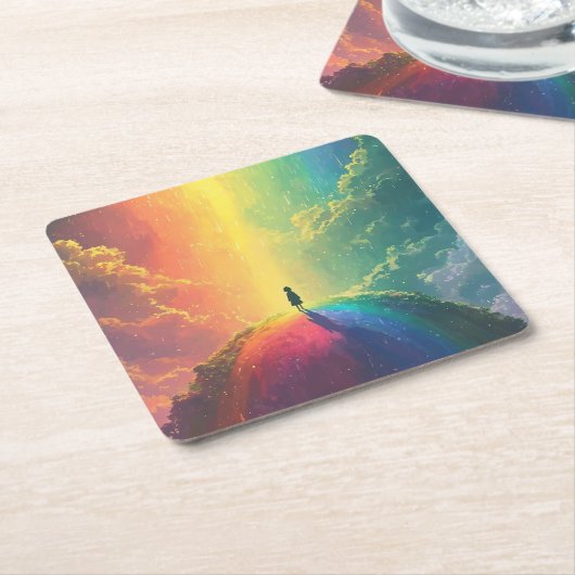 Een mooie droom kartonnen onderzetters (Schuin)